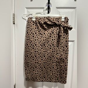 Dip Brown Leopard Pencil Skirt